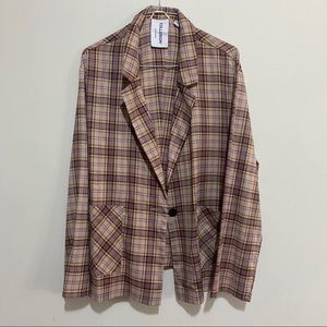 Collusion Plaid Blazer/ Suit Jacket